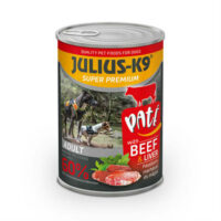 JULIUS-K9 PETFOOD - JULIUS-K9 DOG Beef&Liver konzerv (marha&máj) 400g