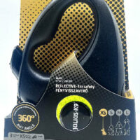 JULIUS-K9 - JK9 Retractable Dog Leash -  automata szalagos póráz (neon sárga) kutyák részére (XS) 3 méter