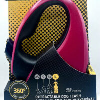 JULIUS-K9 - JK9 Retractable Dog Leash -  automata szalagos póráz (piros-fekete) kutyák részére (L) 5 méter