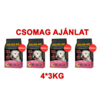 JULIUS-K9 PETFOOD - CSAOMAG AJÁNLAT: JULIUS-K9 4*3kg ADULT HYPOALLERGENIC Lamb&Rice (bárány&rizs) SMALL