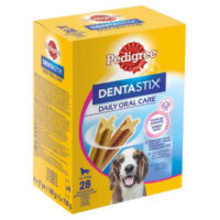 Pedigree - Pedigree DentaStix 10-25kg - jutalomfalat (fogtisztító) Közepes testű kutyák részére 4x (7db/180g)
